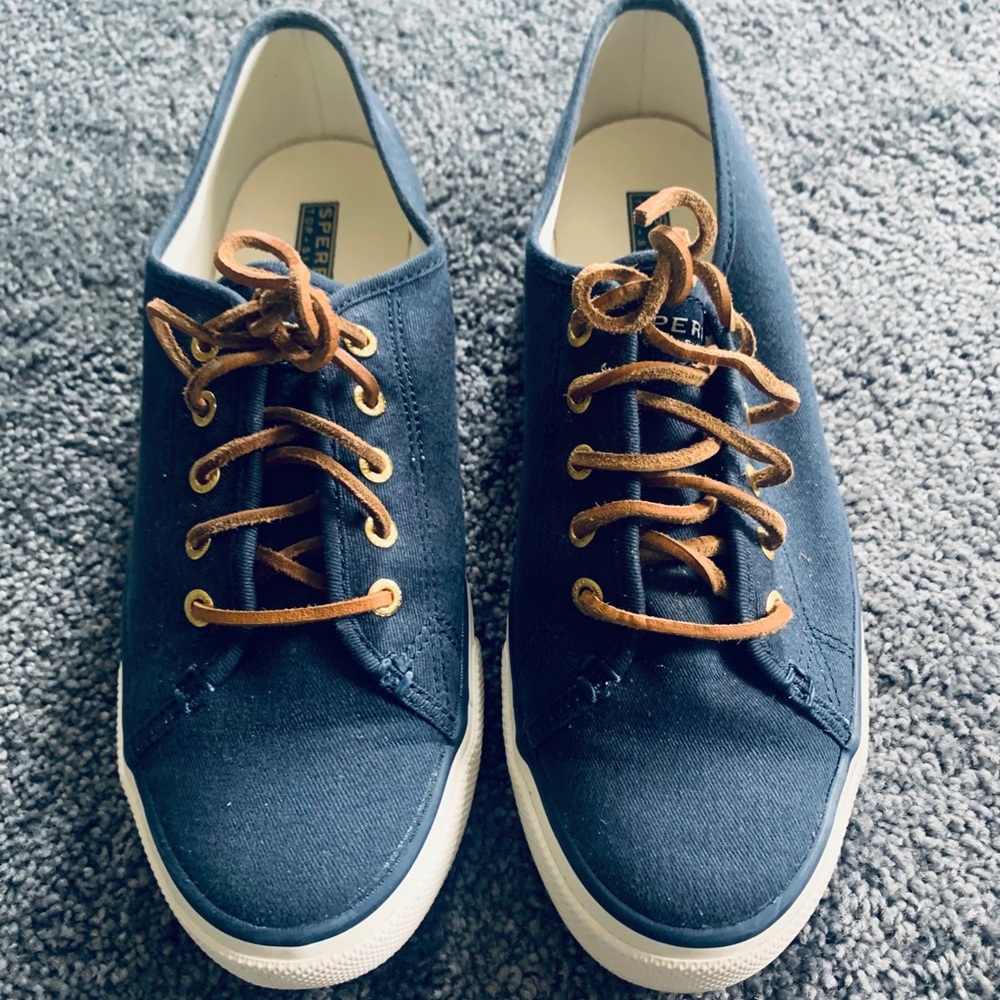 Navy Blue Sperry Top Siders